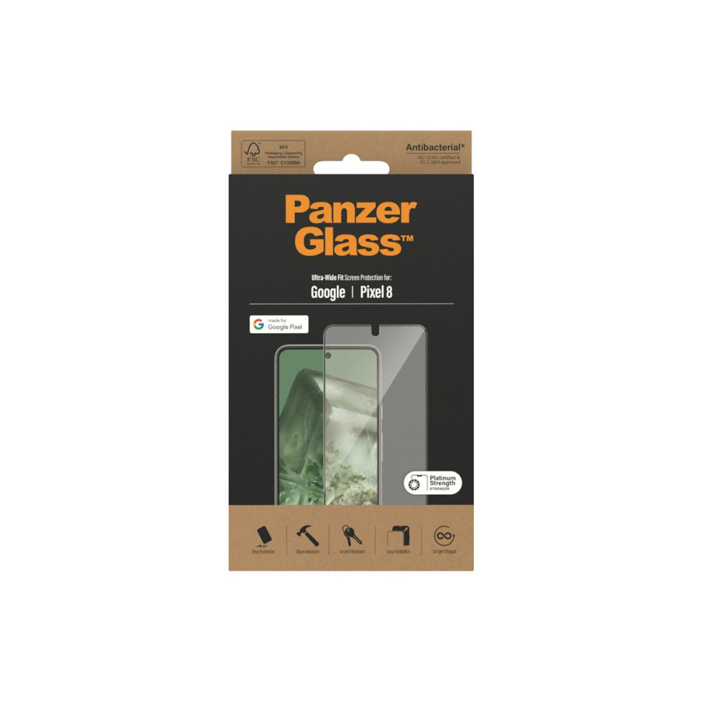 Produktbild för PanzerGlass - skärmskydd för mobiltelefon - ultrabred passning