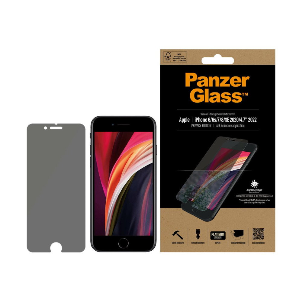 Produktbild för PanzerGlass - skärmskydd för mobiltelefon