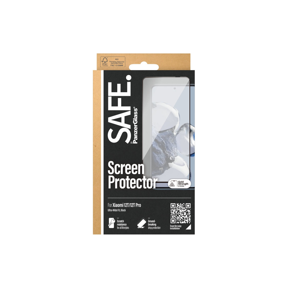 Produktbild för SAFE. by PanzerGlass - skärmskydd för mobiltelefon - ultrabred passning