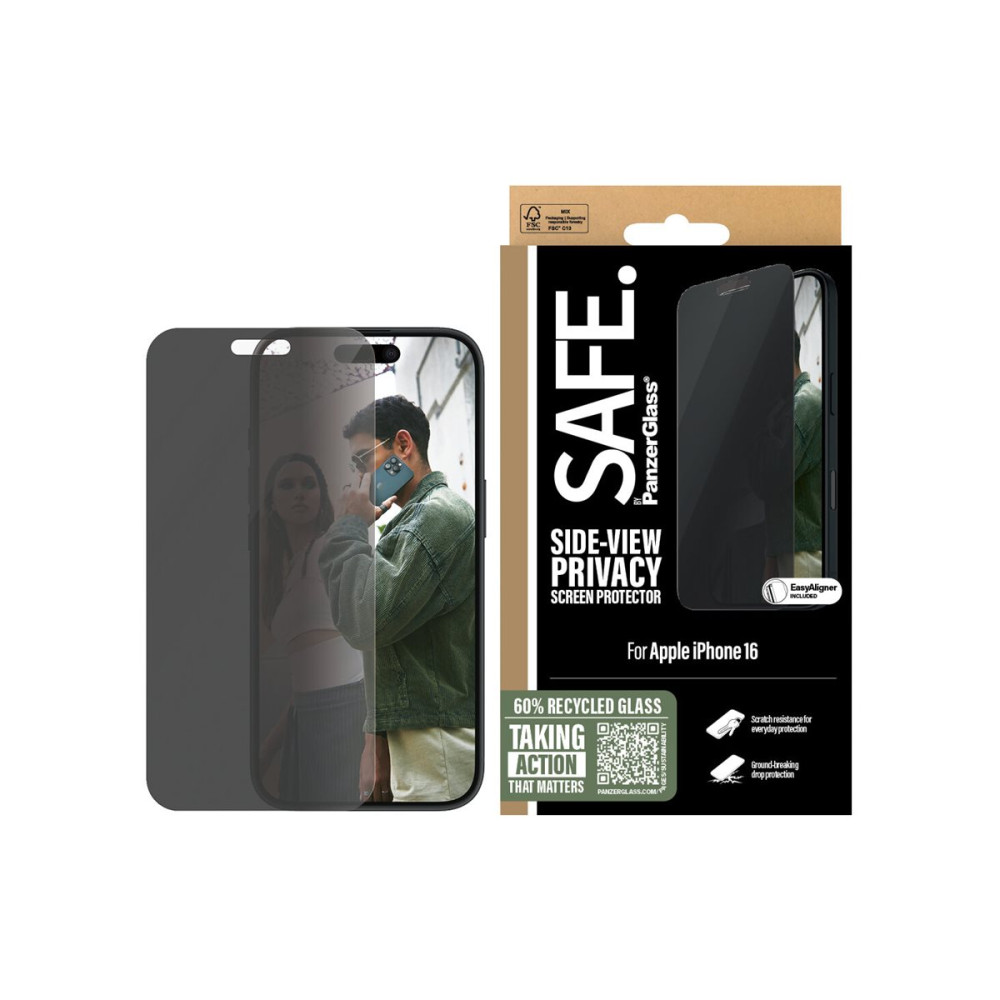 Produktbild för SAFE. by PanzerGlass - skärmskydd för mobiltelefon - ultrabred passning