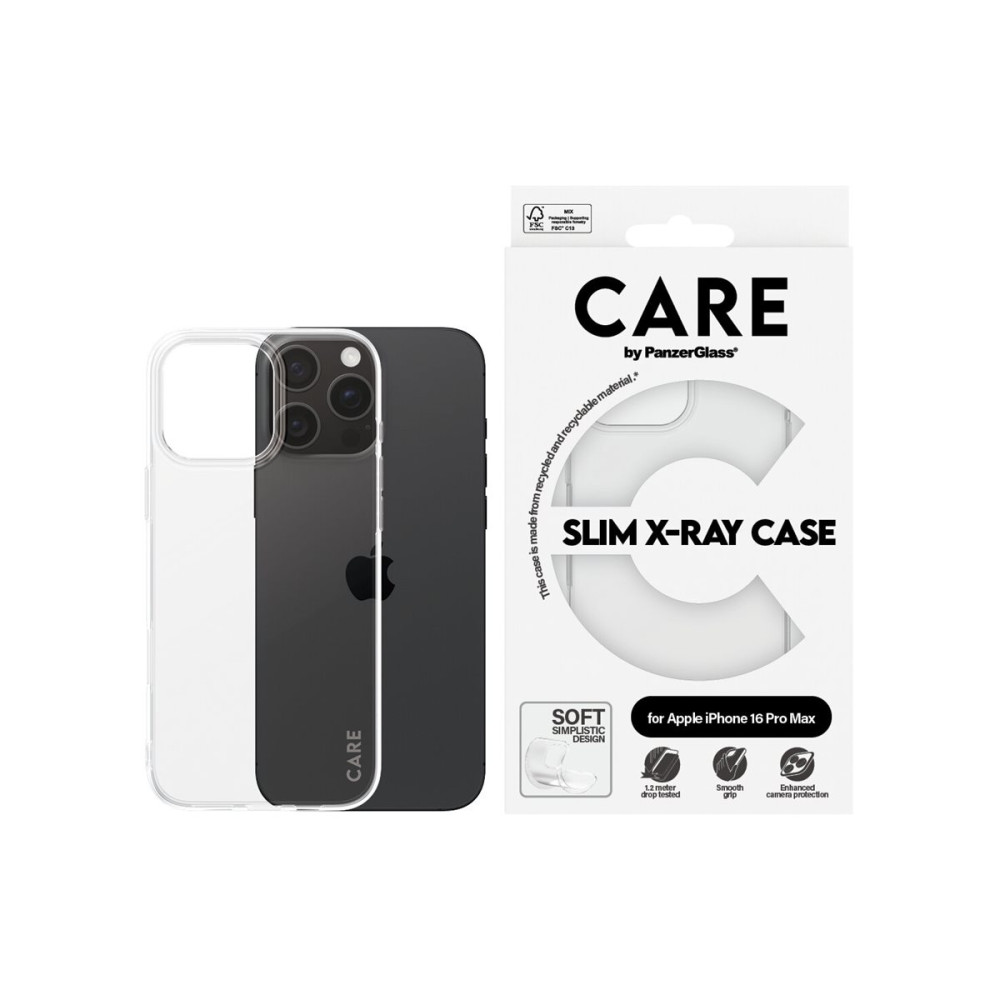 Produktbild för CARE by PanzerGlass X-Ray - baksidesskydd för mobiltelefon