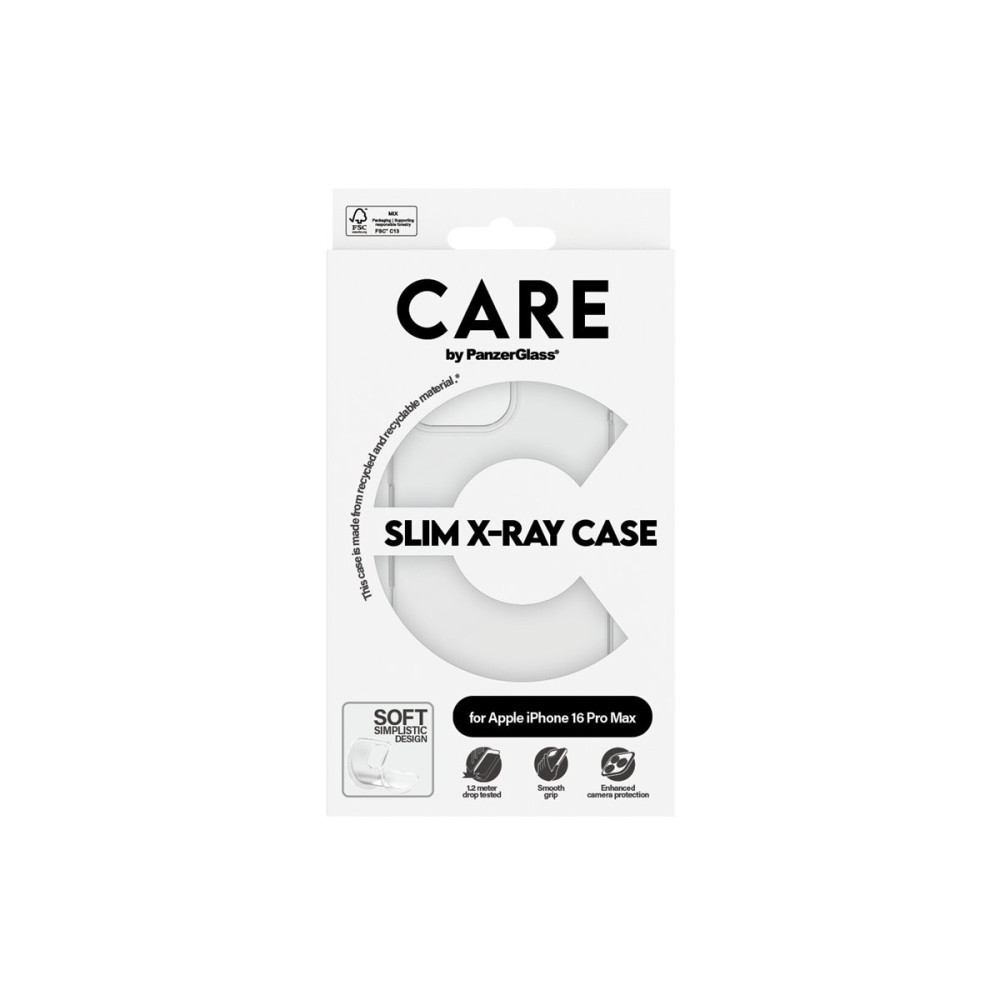 Produktbild för CARE by PanzerGlass X-Ray - baksidesskydd för mobiltelefon