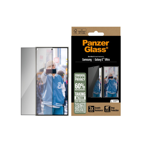 PanzerGlass PanzerGlass - skärmskydd för mobiltelefon - ultrabred passning