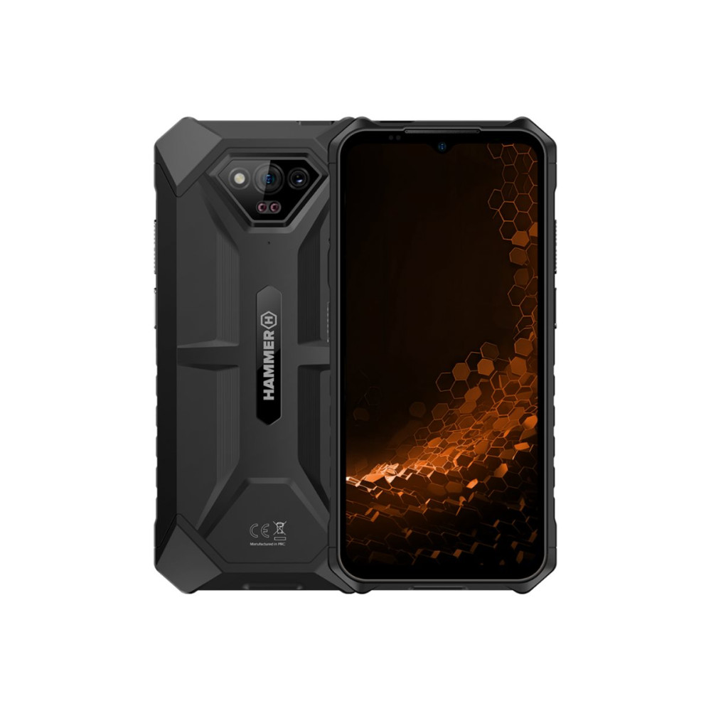Produktbild för HAMMER Iron V - svart - 4G pekskärmsmobil - 64 GB - GSM
