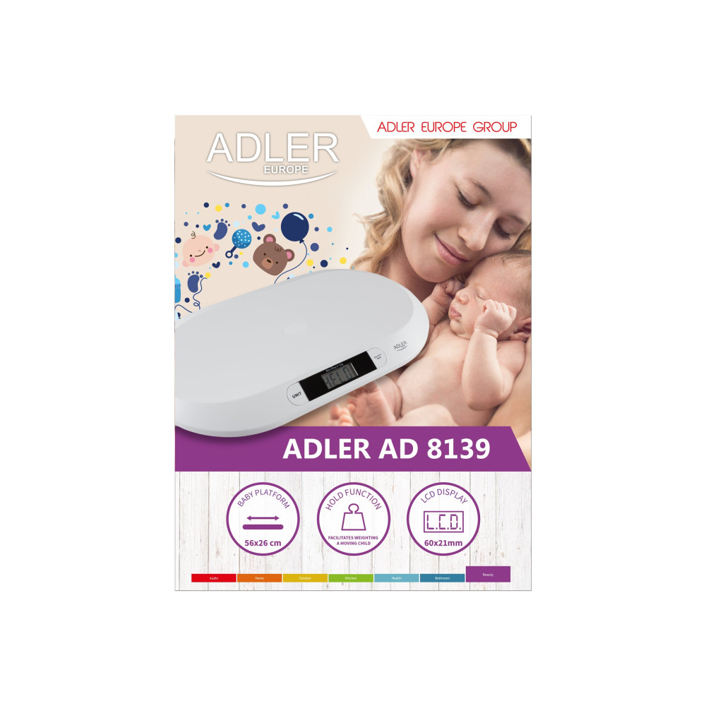 Produktbild för Adler AD 8139 - spädbarnsvåg