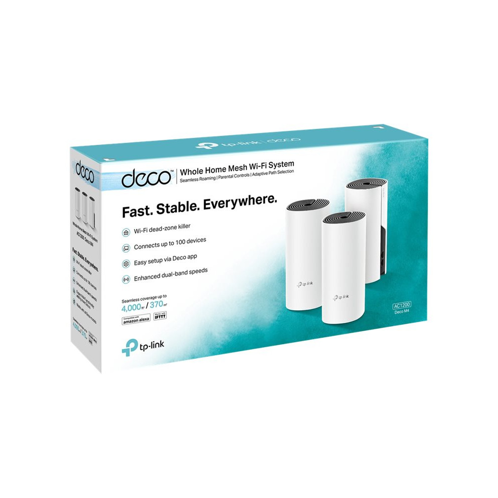 Produktbild för TP-Link DECO M4 - Wifi-system - Wi-Fi 5 - skrivbordsmodell