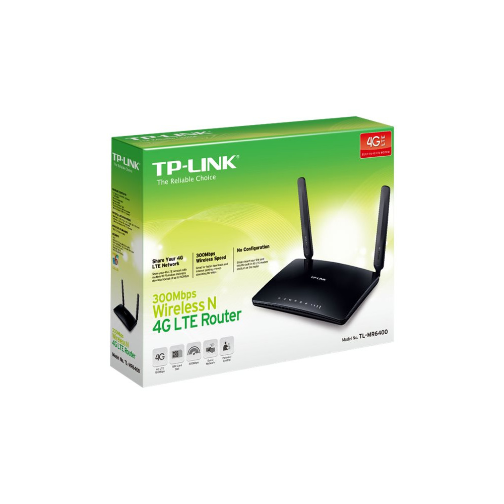 Produktbild för TP-Link TL-MR6400 - trådlös router - WWAN - Wi-Fi - skrivbordsmodell