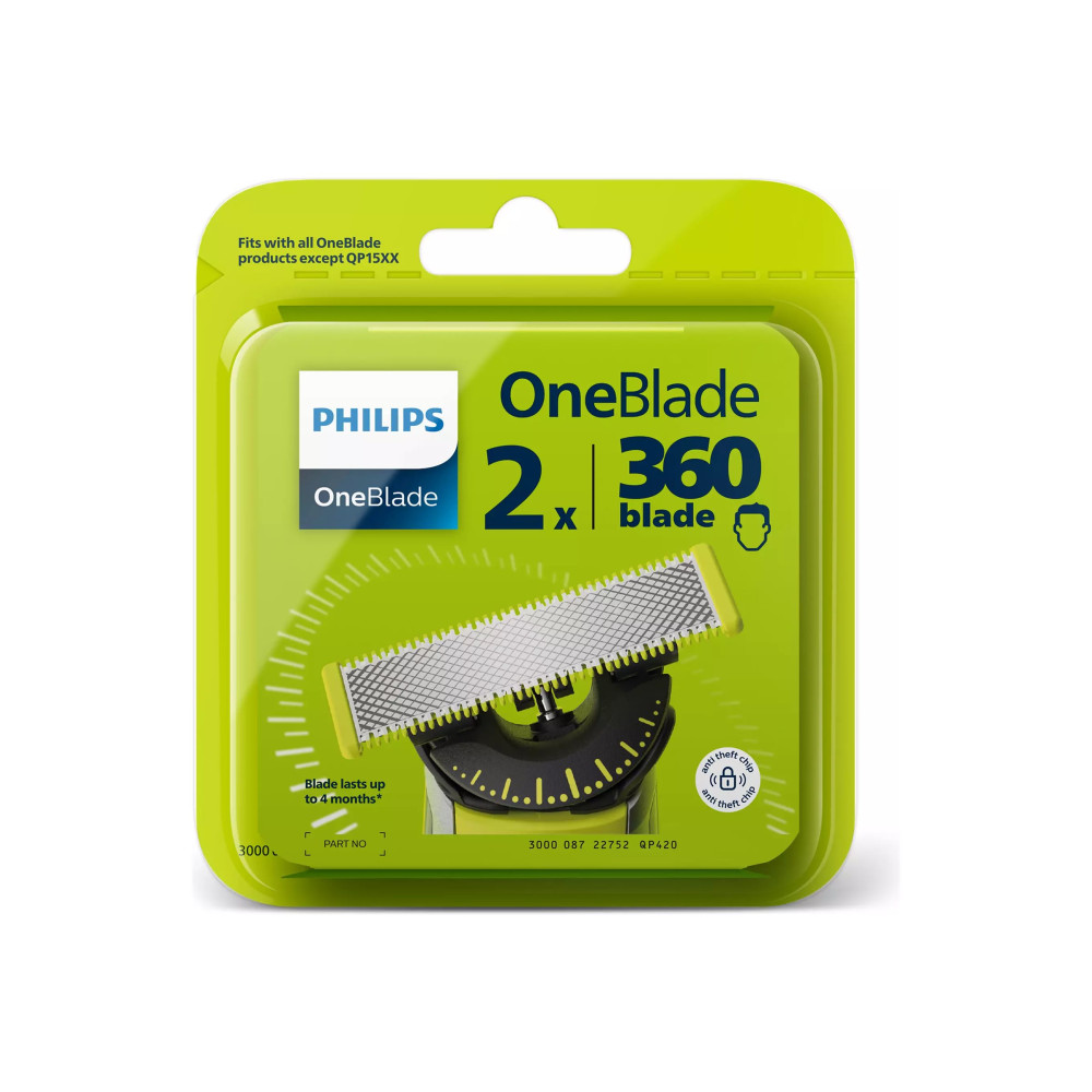 Produktbild för Philips OneBlade 360 QP420 - reservblad