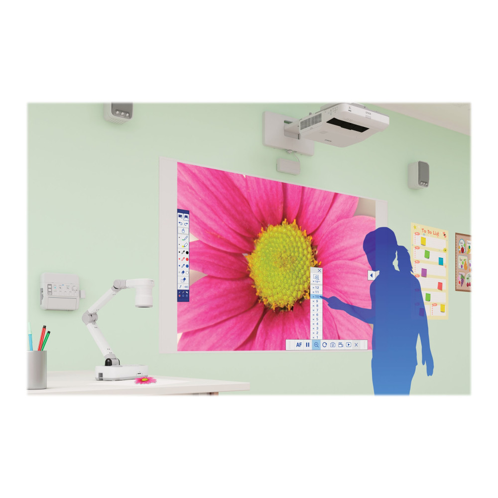 Produktbild för Epson EB-695Wi - 3LCD-projektor - LAN - grå, vit
