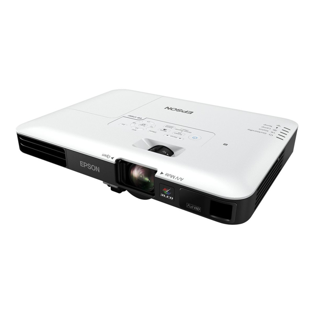 Produktbild för Epson EB-1795F - 3LCD-projektor - bärbar - 802.11n wireless / NFC / Miracast - svart, vit