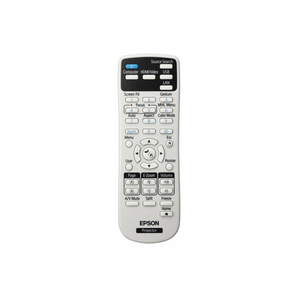 Produktbild för Epson EB-1795F - 3LCD-projektor - bärbar - 802.11n wireless / NFC / Miracast - svart, vit