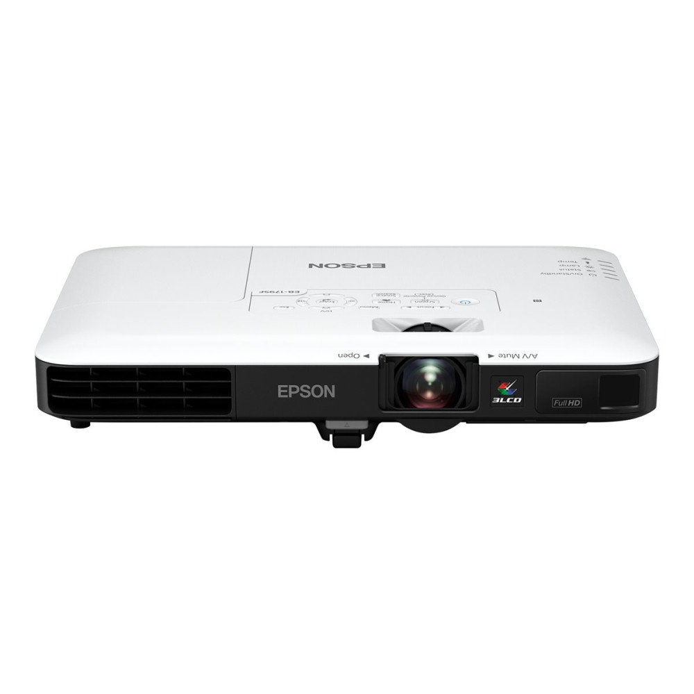 Produktbild för Epson EB-1795F - 3LCD-projektor - bärbar - 802.11n wireless / NFC / Miracast - svart, vit