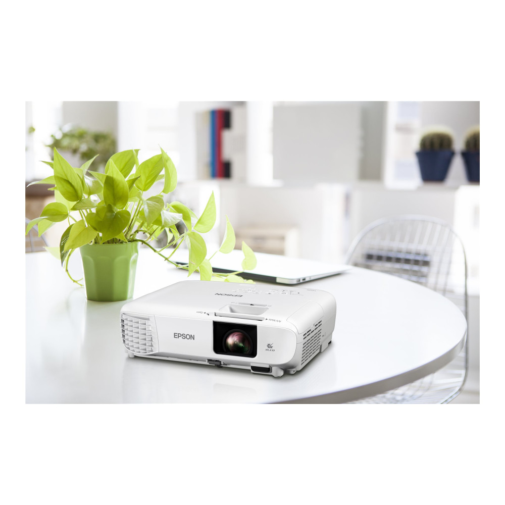 Produktbild för Epson EB-W49 - 3LCD-projektor - bärbar - LAN - vit