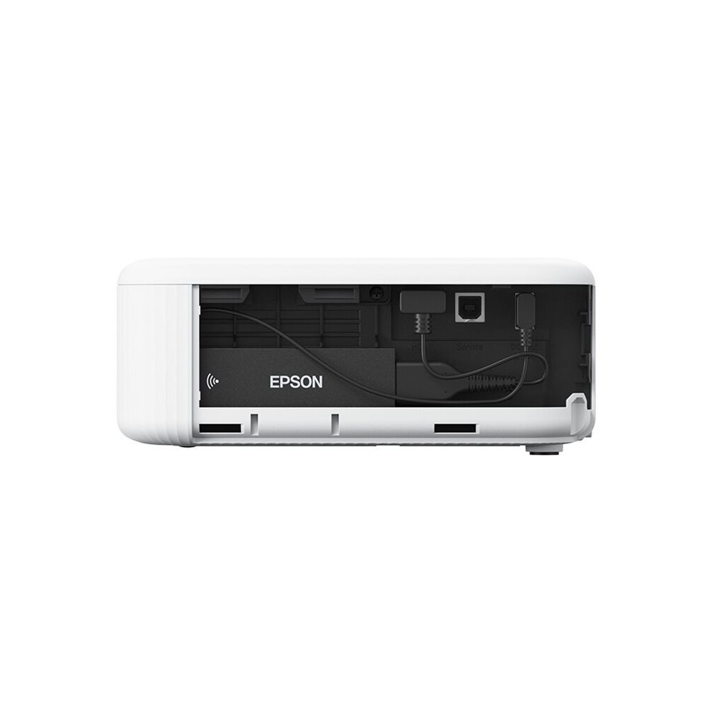 Produktbild för Epson CO-FH02 - 3LCD-projektor - bärbar - svart / vit