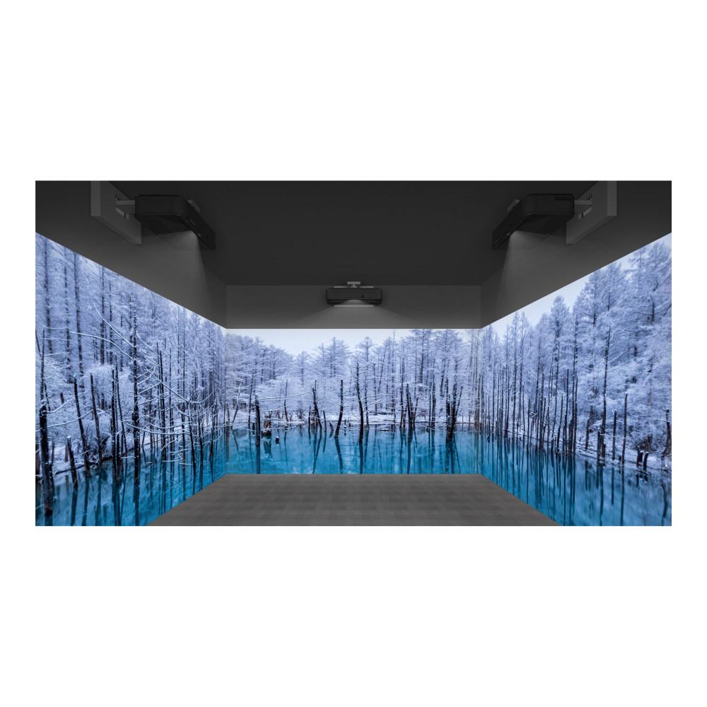 Produktbild för Epson EB-815E - 3LCD-projektor - ultrakort kastavstånd - Wi-Fi / LAN / Miracast - svart