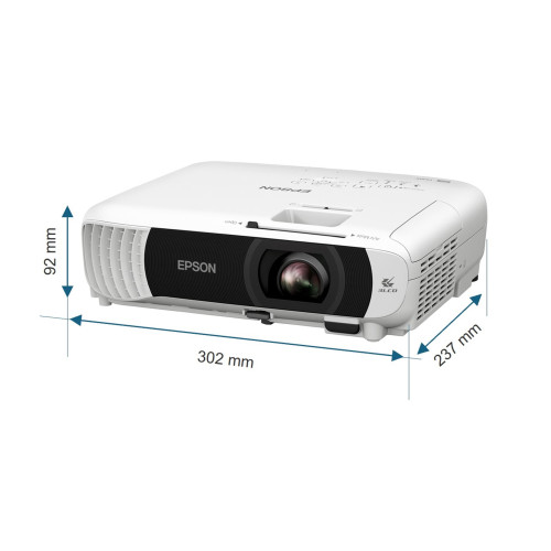 EPSON Epson EB-W55 - 3LCD-projektor - bärbar - 802.11n trådlös/Miracast - vit