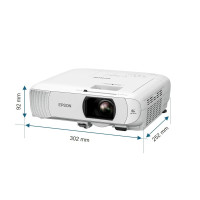 Produktbild för Epson EH-TW840 - 3LCD-projektor - bärbar - vit