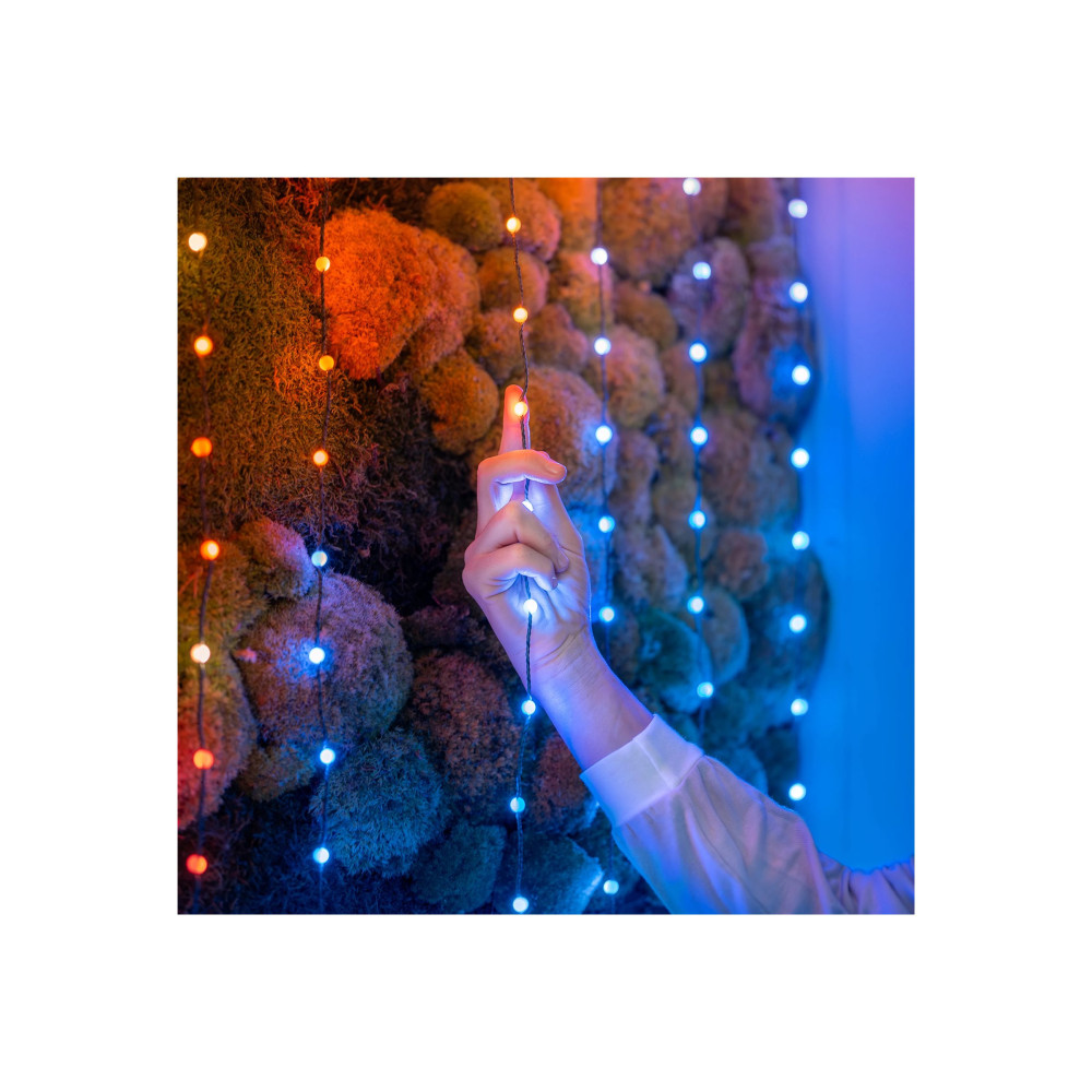 Produktbild för Twinkly Strings - stränglampor - LED x 200 - 16 miljoner färger - pärla - grön