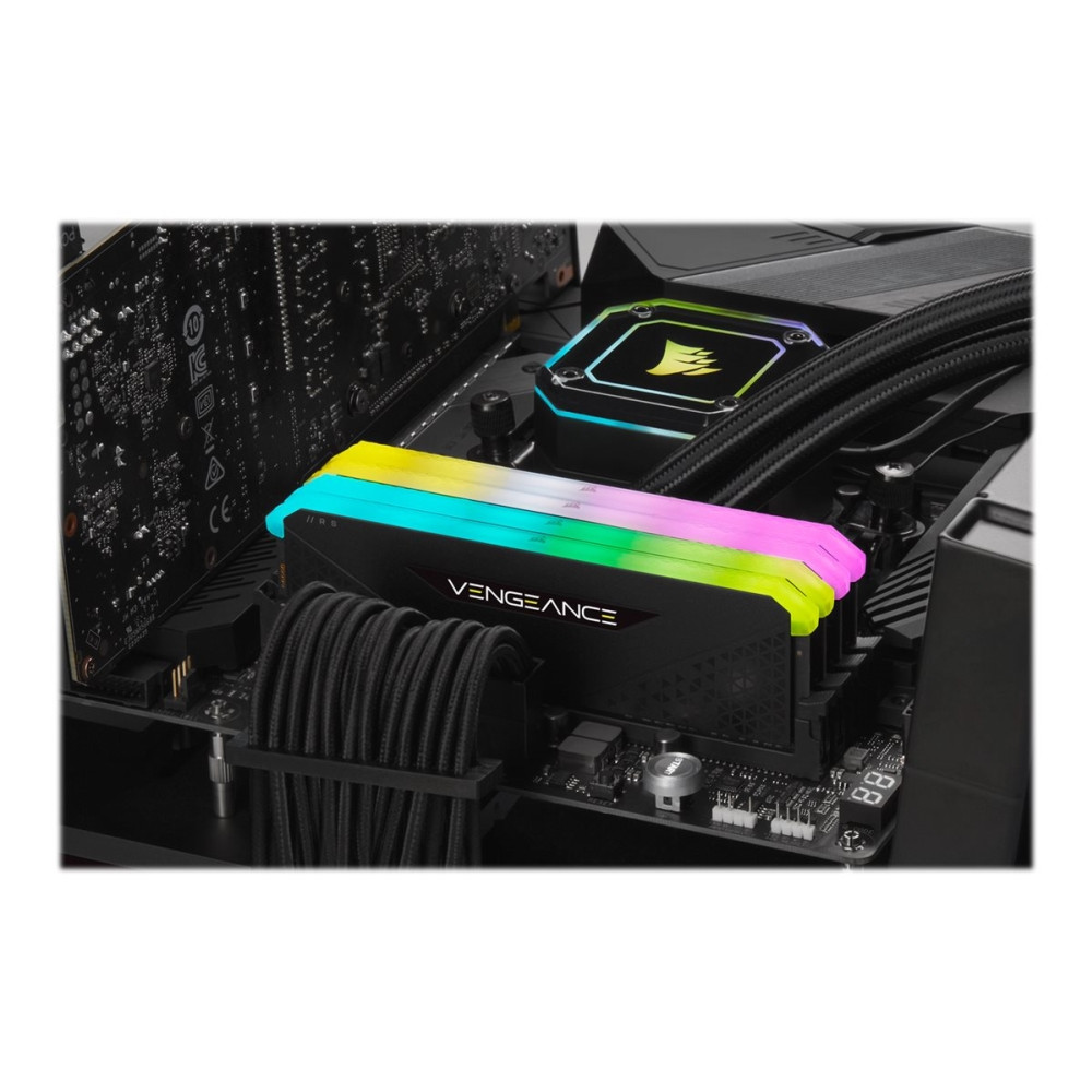Produktbild för CORSAIR Vengeance RGB RS - DDR4 - modul - 16 GB - DIMM 288-pin - 3200 MHz / PC4-25600 - ej buffrad