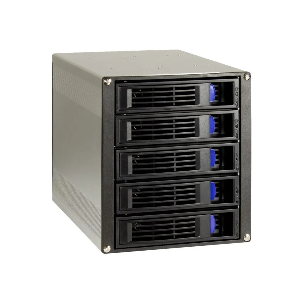 Produktbild för Inter-Tech ST-5255 - rack - 5-bay for 2.5" or 3-bay for 3.5" hard drive