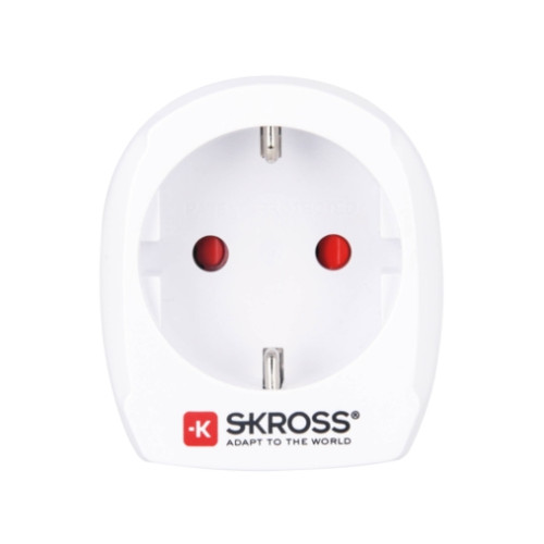 SKROSS Skross Europe to USA, Typ B, Typ C (Europlug), 100-240 V, 15...
