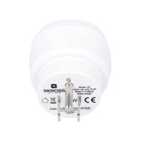 Produktbild för Skross Europe to USA, Typ B, Typ C (Europlug), 100-240 V, 15...