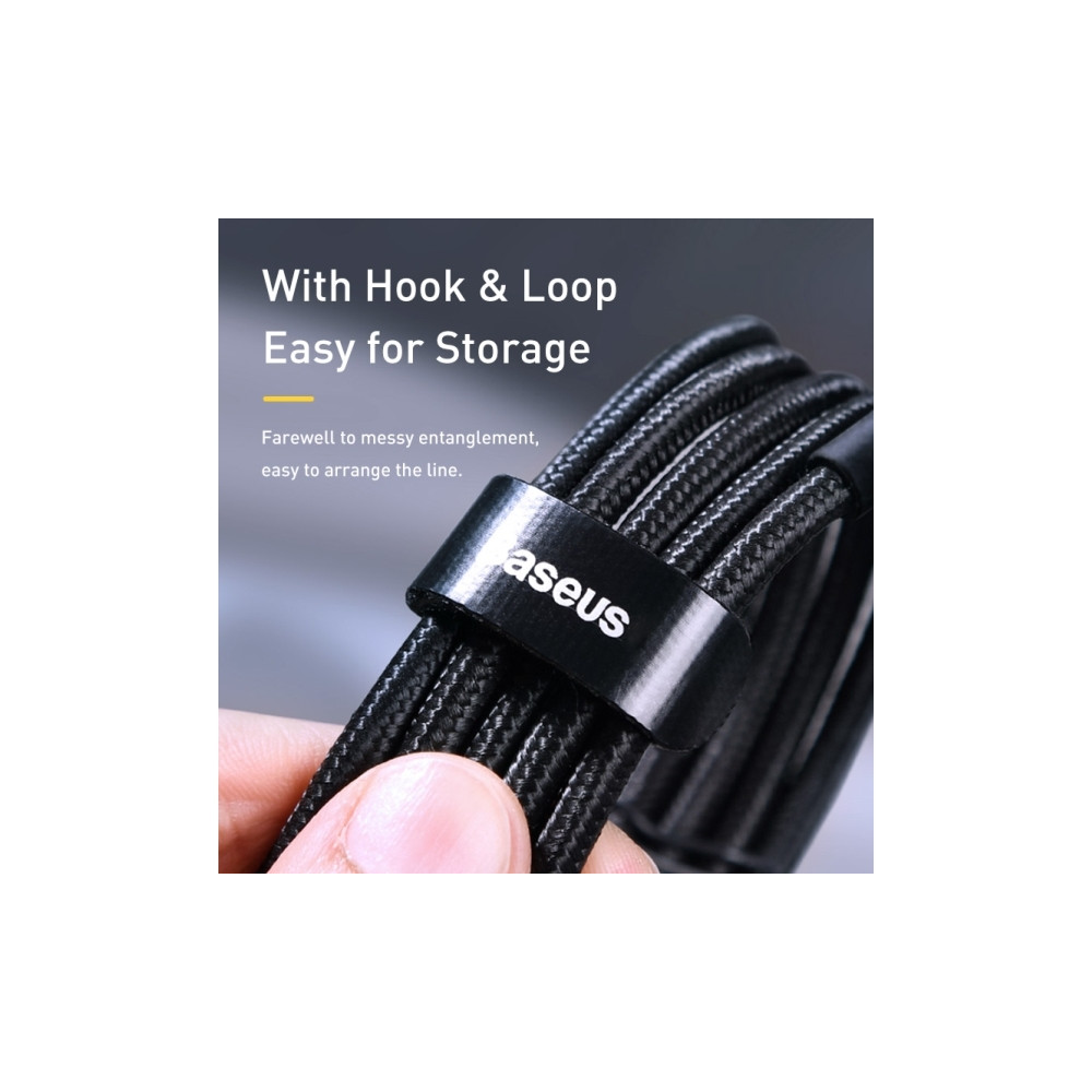 Produktbild för Baseus Cafule, 2 m, USB C, USB C, USB 2.0, 0,48 Gbit/s, Svar...