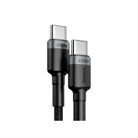 Produktbild för Baseus Cafule, 2 m, USB C, USB C, USB 2.0, 0,48 Gbit/s, Svar...