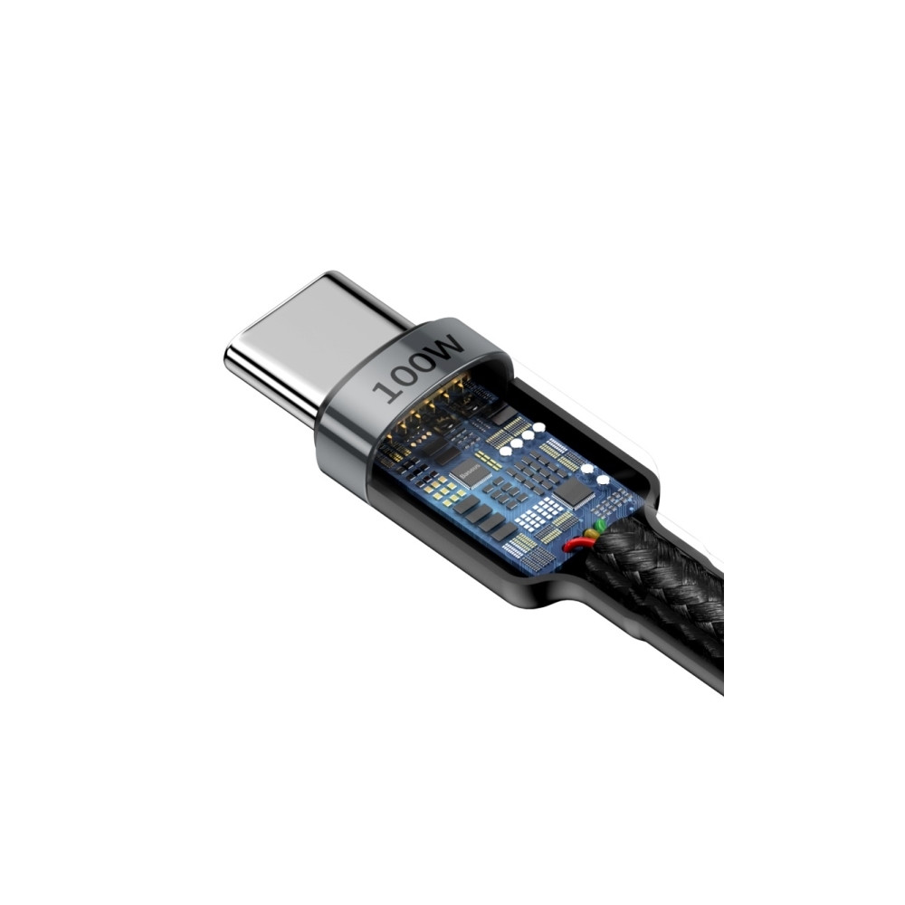 Produktbild för Baseus Cafule, 2 m, USB C, USB C, USB 2.0, 0,48 Gbit/s, Svar...