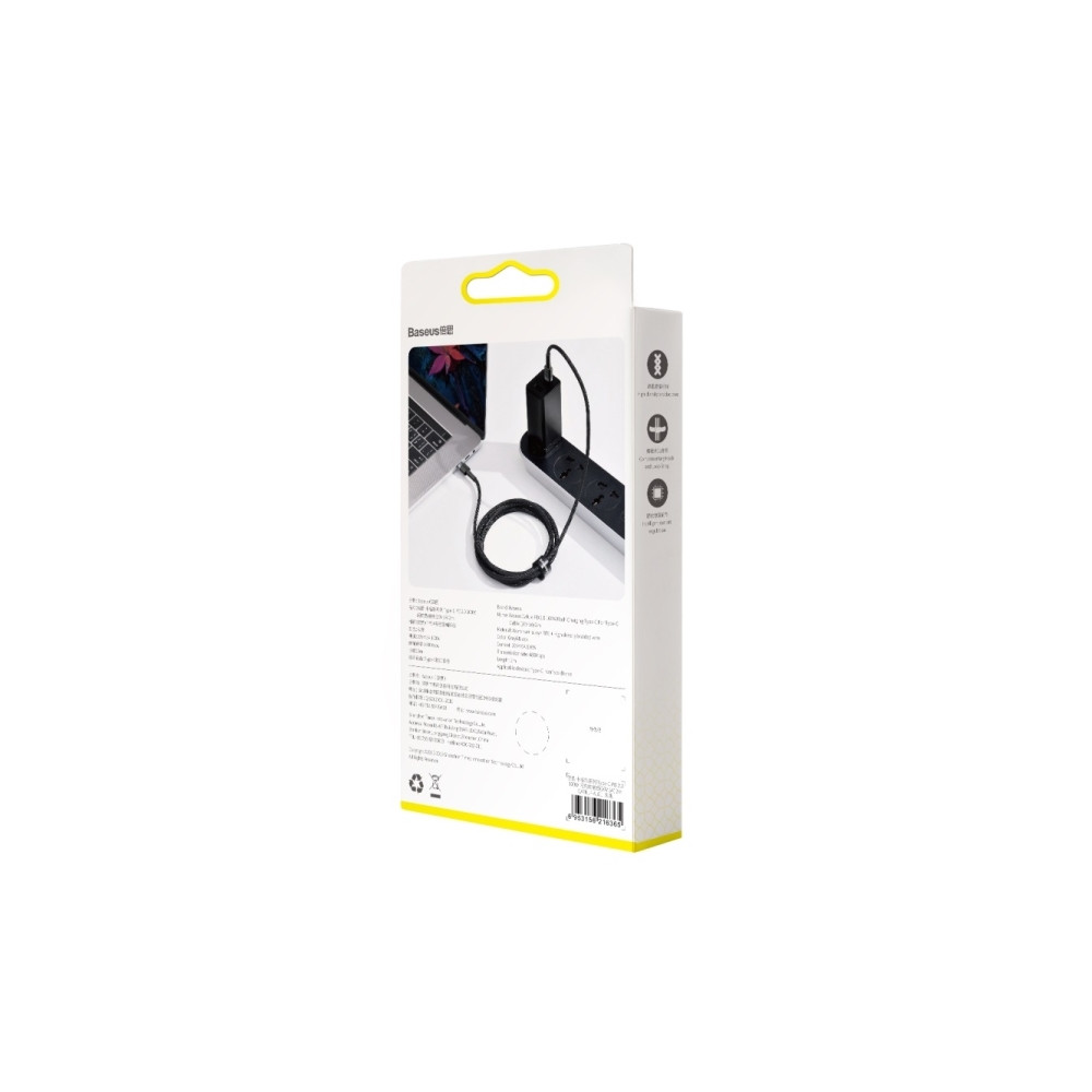 Produktbild för Baseus Cafule, 2 m, USB C, USB C, USB 2.0, 0,48 Gbit/s, Svar...