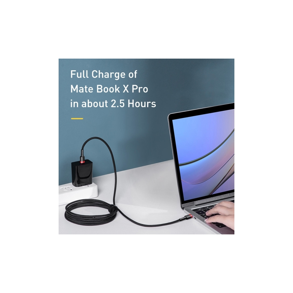 Produktbild för Baseus Cafule, 2 m, USB C, USB C, USB 2.0, 0,48 Gbit/s, Svar...