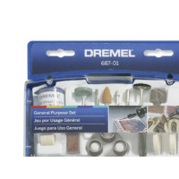 Produktbild för Dremel 687 - tillbehörssats för rotationsverktyg - 52 delar