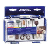 Produktbild för Dremel 687 - tillbehörssats för rotationsverktyg - 52 delar