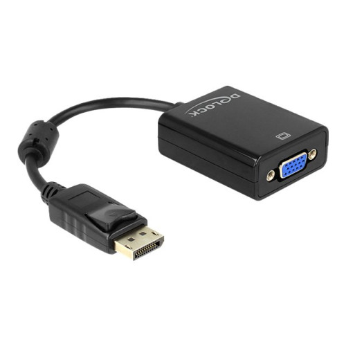 DeLOCK Delock Adapter Displayport male > VGA 15 pin female - VGA-adapter - 12.5 cm