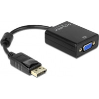 Produktbild för Delock Adapter Displayport male > VGA 15 pin female - VGA-adapter - 12.5 cm