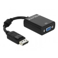 Produktbild för Delock Adapter Displayport male > VGA 15 pin female - VGA-adapter - 12.5 cm