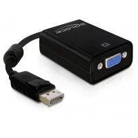 Produktbild för Delock Adapter Displayport male > VGA 15 pin female - VGA-adapter - 12.5 cm