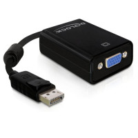 Produktbild för Delock Adapter Displayport male > VGA 15 pin female - VGA-adapter - 12.5 cm