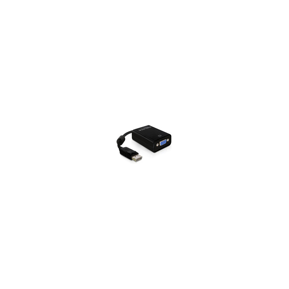 Produktbild för Delock Adapter Displayport male > VGA 15 pin female - VGA-adapter - 12.5 cm