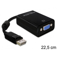 Produktbild för Delock Adapter Displayport male > VGA 15 pin female - VGA-adapter - 12.5 cm