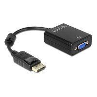 Produktbild för Delock Adapter Displayport male > VGA 15 pin female - VGA-adapter - 12.5 cm