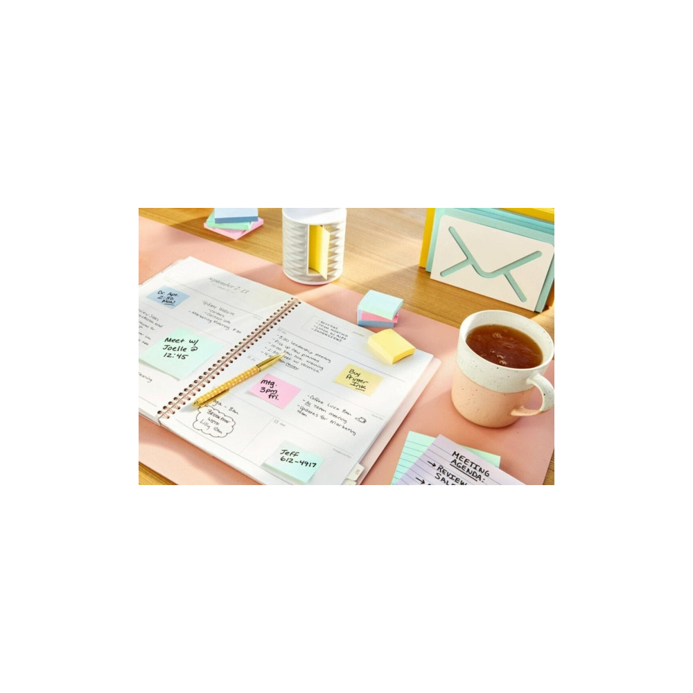 Produktbild för Post-it 653E - note - 38 x 51 mm - 1200 ark (12 x 100)