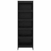 Produktbild för Bokskåp 2 pcs Svart Ek 60 x 30 x 189,5 cm Konstruerat trä