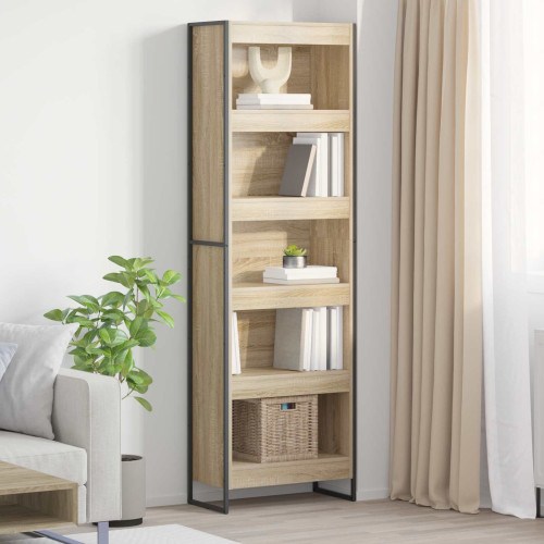 vidaXL Bokskåp 2 pcs Sonoma 60 x 30 x 189,5 cm Konstruerat trä