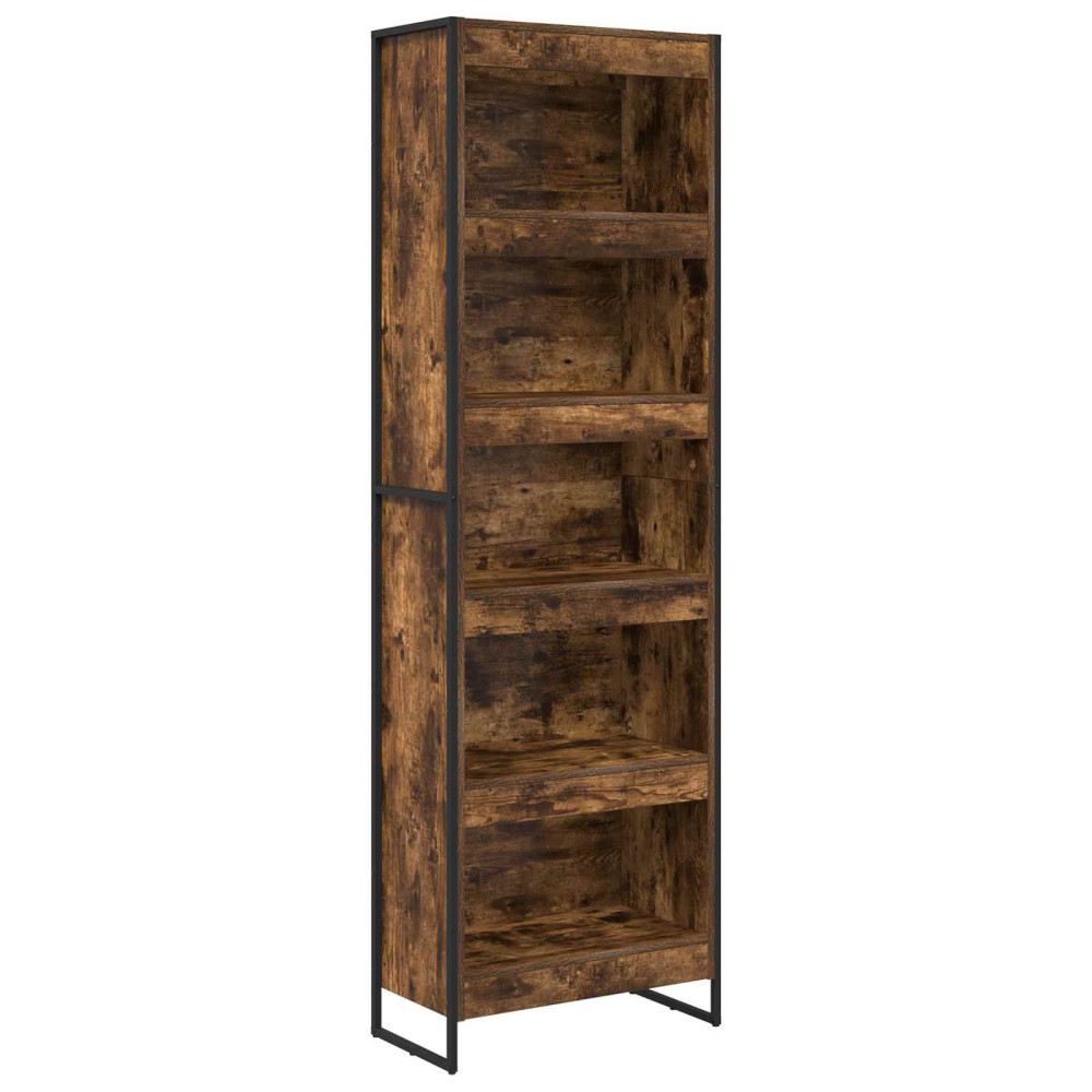 Produktbild för Bokskåp 2 pcs Rökek 60 x 30 x 189,5 cm Konstruerat trä