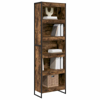 Produktbild för Bokskåp 2 pcs Rökek 60 x 30 x 189,5 cm Konstruerat trä