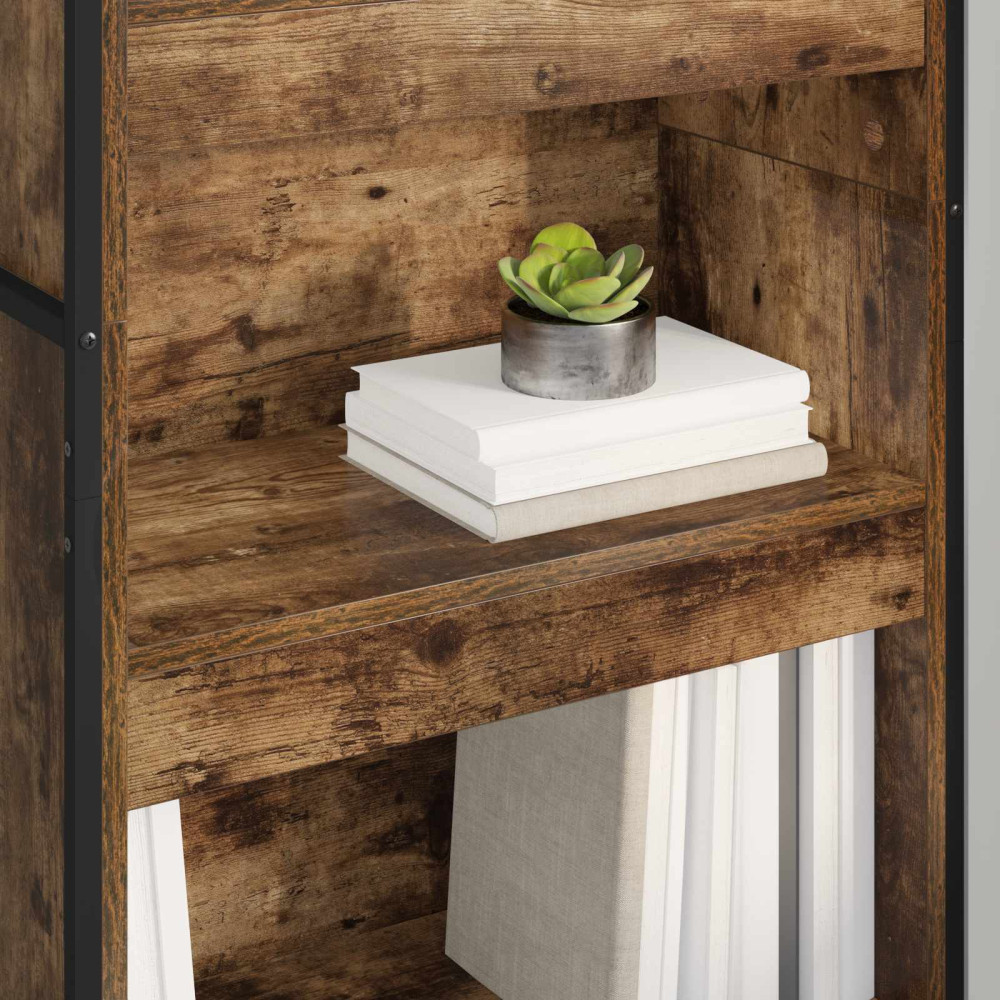 Produktbild för Bokskåp 2 pcs Rökek 60 x 30 x 189,5 cm Konstruerat trä