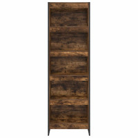 Produktbild för Bokskåp 2 pcs Rökek 60 x 30 x 189,5 cm Konstruerat trä