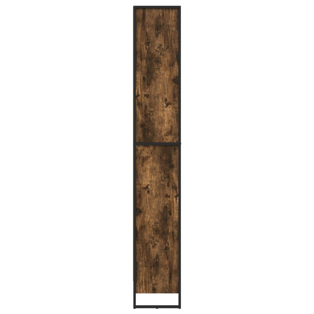 Produktbild för Bokskåp 2 pcs Rökek 60 x 30 x 189,5 cm Konstruerat trä