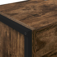 Produktbild för Bokskåp 2 pcs Rökek 60 x 30 x 189,5 cm Konstruerat trä